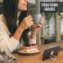 Luxury Rotatable Finger Ring  Mobile  Phone  Holder Stand  For Universal Car Magnetic Mount Phone Back Sticker Pad Bracket black