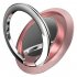 Luxury Rotatable Finger Ring  Mobile  Phone  Holder Stand  For Universal Car Magnetic Mount Phone Back Sticker Pad Bracket black