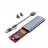 M 2 Dual protocol SSD Case M 2 NVME SATA Hard Disk Enclosure 10Gbps High speed Transmission