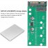 M 2 NGFF SSD to SATA3 6GBbps 13 inch Converter Adapter Expansion Card for MacBook Pro Unibody 13in A1278 green
