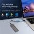 M 2 NVME SATA Dual protocol Hard Disk Enclosure NGFF SATA Protocol USB3 0 Type Mobile Hard Disk Case Grey