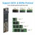 M 2 NVME SATA Dual protocol Hard Disk Enclosure NGFF SATA Protocol USB3 0 Type Mobile Hard Disk Case Black