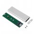 M 2 Ngff To USB 3 1 SSD Solid Aluminum Alloy Mobile  Hard  Disk Type c Mobile Hard Disk Box Silver