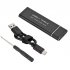 M 2 Ngff To USB 3 1 SSD Solid Aluminum Alloy Mobile  Hard  Disk Type c Mobile Hard Disk Box Silver