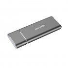 M.2 Ngff To Usb3.0 SSD Enclosure Solid State Hard Disk Box Portable U Disk Type Ngff To Usb3.0 External Mobile Box grey