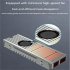 M 2 Nvme Air cooled Radiator Ssd Heat Sink Copper Aluminum Structure with Silent Fan 2280 Solid State Drive Cooler