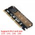 M 2 SSD Aluminum Alloy PCIE Adapter LED Housing Computer Expansion Card Interface Adapter M 2 NVMe SSD NGFF to PCIE 3 0X16 Riser Card black