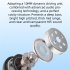 M S8 Open Ear Wireless Earbuds IPX5 Waterproof Non In Ear Earphones Touch Control Business Headphones grey