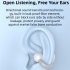 M S8 Open Ear Wireless Earbuds IPX5 Waterproof Non In Ear Earphones Touch Control Business Headphones blue