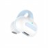 M S8 Open Ear Wireless Earbuds IPX5 Waterproof Non In Ear Earphones Touch Control Business Headphones blue