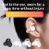 M S8 Open Ear Wireless Earbuds IPX5 Waterproof Non In Ear Earphones Touch Control Business Headphones blue