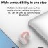 M S8 Open Ear Wireless Earbuds IPX5 Waterproof Non In Ear Earphones Touch Control Business Headphones blue
