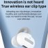 M S8 Open Ear Wireless Earbuds IPX5 Waterproof Non In Ear Earphones Touch Control Business Headphones blue