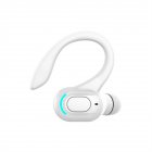 M f8 Bluetooth compatible 5 2 Wireless  Headphones Mini Business Ear hook Type Hifi Subwoofer Noise Cancelling Sports Gaming Earbuds White
