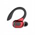 M f8 Bluetooth compatible 5 2 Wireless  Headphones Mini Business Ear hook Type Hifi Subwoofer Noise Cancelling Sports Gaming Earbuds black red