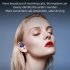 M k8 Bluetooth compatible Earphone Hanging Ear Type Unilateral Business Headsets Waterproof Music Earbuds dark blue
