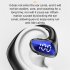 M k8 Bluetooth compatible Earphone Hanging Ear Type Unilateral Business Headsets Waterproof Music Earbuds dark blue