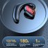 M k8 Bluetooth compatible Earphone Hanging Ear Type Unilateral Business Headsets Waterproof Music Earbuds black
