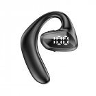 M-k8 Bluetooth-compatible Earphone Hanging Ear Type Unilateral Business Headsets Waterproof Music Earbuds black