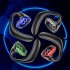 M k8 Bluetooth compatible Earphone Hanging Ear Type Unilateral Business Headsets Waterproof Music Earbuds black green