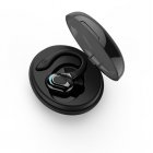 M-l8 Bluetooth-compatible Earphone With Charging Cabin Mini In-ear Business Sports Hanging Ear Headsets black