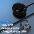 M l8 Bluetooth compatible Earphone With Charging Cabin Mini In ear Business Sports Hanging Ear Headsets blue