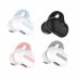M s8 Bluetooth Headphones Air Conduction Ear Clip Wireless Stereo Business Earphones Smart Touch black