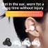 M s8 Bluetooth Headphones Air Conduction Ear Clip Wireless Stereo Business Earphones Smart Touch blue