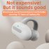 M s8 Bluetooth Headphones Air Conduction Ear Clip Wireless Stereo Business Earphones Smart Touch blue