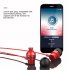 M01 3 5mm Metal In ear Earphone Music Earbuds Line Control Strong Bass Headset with Tuning Key  M01 red