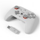 M073 Wireless  Gamepad Compatible For Pc Android Ios Xbox360 One-key Wake-up Game Controller Gaming Control Joystick Compatible For Switch Pro White