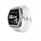 M1 Business Smart Watch Man Waterproof <span style='color:#F7840C'>Smartwatch</span> Heart Rate Blood Presssure Monitor Sports Track Clock white