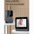 M10 Smart WiFi Doorbell  Camera 2 Way Audio Video Door Bell With 4 3  Screen 2 4G Wireless Doorbell HD Night Vision Camera black