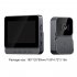 M10 Smart WiFi Doorbell  Camera 2 Way Audio Video Door Bell With 4 3  Screen 2 4G Wireless Doorbell HD Night Vision Camera black