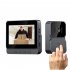 M10 Smart WiFi Doorbell  Camera 2 Way Audio Video Door Bell With 4 3  Screen 2 4G Wireless Doorbell HD Night Vision Camera black