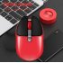 M106 Rechargeable 2 4g Wireless Mouse Mute Rabbit Mouse Back computer desktop Office Mouse With One Click red