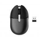 M106 Rechargeable 2.4g Wireless Mouse Mute Rabbit Mouse Back computer desktop Office Mouse With One Click black