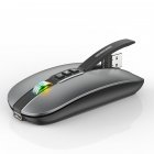 M113 Wireless Bluetooth-compatible Mouse 2.4G/Bluetooth-compatible 5.1 Dual Mode 2400dpi Mute Mouse For Pc Laptop grey