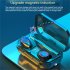 M12 Tws Earphone In ear Wireless Bluetooth compatible Binaural Sports Headset Noise Reduction Stereo Headphone black
