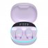 M13 Tws Wireless Bluetooth compatible 5 2 Headset In ear Binaural Stereo Music Earbuds With Digital Display Mini Sports Earphones purple