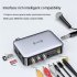 M16 Bluetooth 5 1 Audio Receiver Transmitter 3D Surround Stereo Music Wireless Adapter with Microphone Black