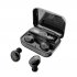 M16 TWS Bluetooth Earphone Touch Control Headset for Mobile Charging black