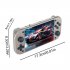 M17 Handheld Game Console 4k HD 4 3 Inch Screen Game Console Rechargeable Video Game Console Silver Gray 64g