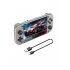 M17 Handheld Game Console 4k HD 4 3 Inch Screen Game Console Rechargeable Video Game Console Silver Gray 64g