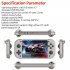 M17 Handheld Game Console 4k HD 4 3 Inch Screen Game Console Rechargeable Video Game Console Silver Gray 64g