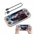 M17 Handheld Game Console 4k HD 4 3 Inch Screen Game Console Rechargeable Video Game Console Silver Gray 64g