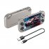 M17 Handheld Game Console 4k HD 4 3 Inch Screen Game Console Rechargeable Video Game Console Silver Gray 64g