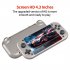 M17 Handheld Game Console 4k HD 4 3 Inch Screen Game Console Rechargeable Video Game Console Silver Gray 64g