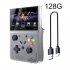 M18 Retro Handheld Game Console 4 3 Inch LCD Screen Hand Held Video Games System Gift for Kids Game Lovers Transparent 128G