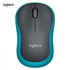 M185 Silent Wireless  Mouse Accurate Desktop Gaming Mouse Smart Sleep Mode Contoured Shape Compatible For Mac Os/window 10/8/7 blue